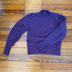 Veronica Beard Violet Knit Mock Neck Sweater